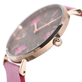 Coach Perry Floral Motif Fawn Dial Pink Leather Strap Watch for Women - 14503442 Buy Now By Coach