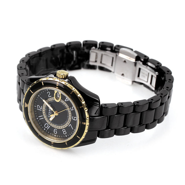 Coach Preston Black Dial Black Steel Strap Watch for Women - 14503461 Buy Now By Coach