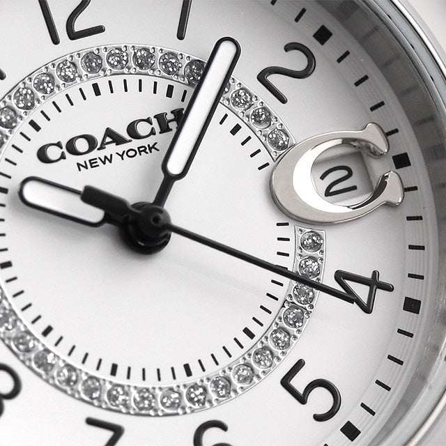 Coach Preston White Dial White Steel Strap Watch for Women - 14503462 Buy Now By Coach