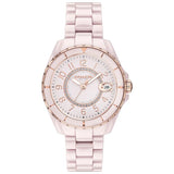 Coach Preston Pink Dial Pink Steel Strap Watch for Women - 14503463 Buy Now By Coach