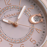 Coach Preston Pink Dial Pink Steel Strap Watch for Women - 14503463 Buy Now By Coach