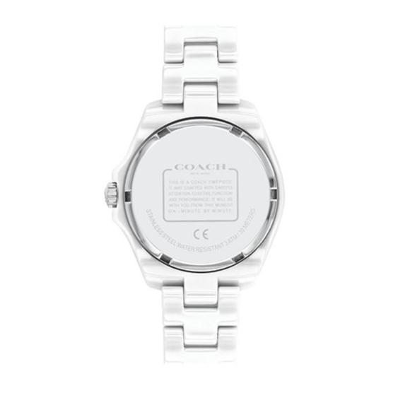 Coach Preston White Dial White Steel Strap Watch for Women - 14503464 Buy Now By Coach