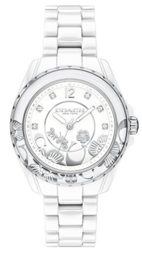 Coach Preston White Dial White Steel Strap Watch for Women - 14503464 Buy Now By Coach