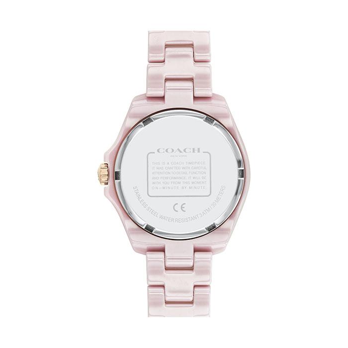 Coach Preston Pink Dial Pink Steel Strap Watch for Women - 14503465 Buy Now By Coach