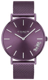Coach Perry Purple Dial Purple Mesh Bracelet Watch for Women - 14503484 Buy Now By Coach