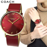 Coach Perry Red Dial Red Leather Strap Watch for Women - 14503486 Buy Now By Coach