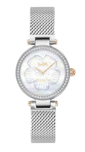 Coach Park Mother of Pearl Dial Silver Mesh Bracelet Watch for Women - 14503510 Buy Now By Coach