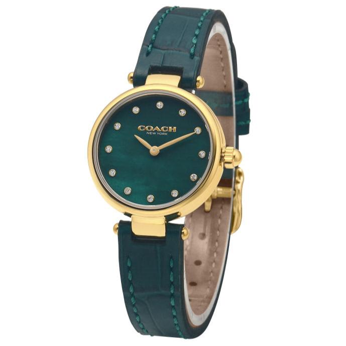 Coach Park Analog Green Dial Green Leather Strap Watch for Women - 14503534 Buy Now By Coach