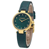 Coach Park Analog Green Dial Green Leather Strap Watch for Women - 14503534 Buy Now By Coach