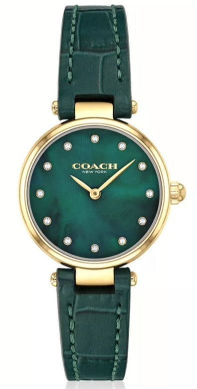 Coach Park Analog Green Dial Green Leather Strap Watch for Women - 14503534 Buy Now By Coach