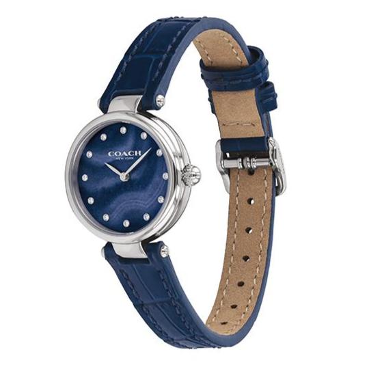 Coach Park Navy Blue Dial Navy Blue Leather Strap Watch for Women - 14503535 Buy Now By Coach