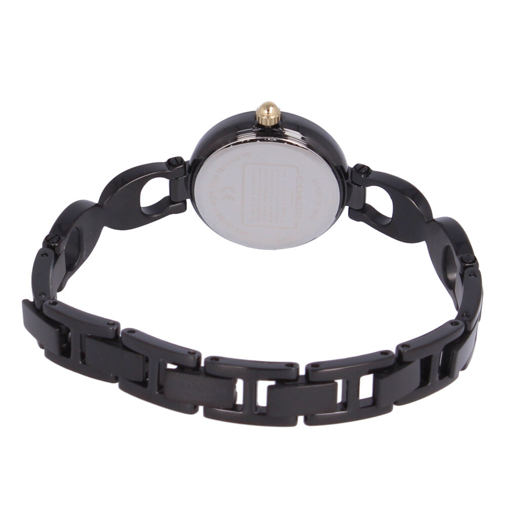 Coach Park Swarovski Crystals Black Dial Black Steel Strap Watch for Women - 14503564 Buy Now By Coach