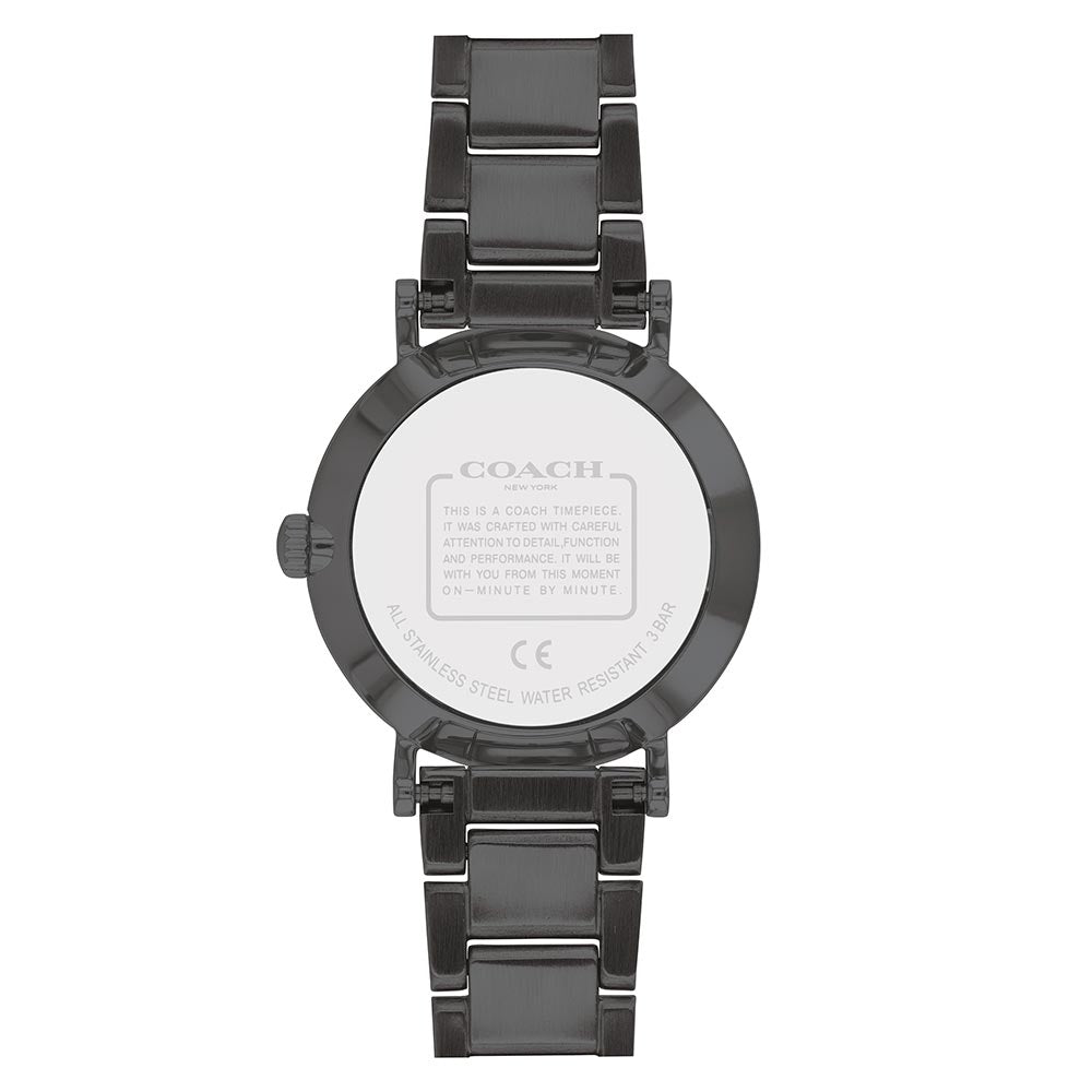 Coach Perry Black Ion Plated Dial Black Steel Strap Watch for Women - 14503641 Buy Now By Coach