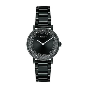 Coach Perry Black Ion Plated Dial Black Steel Strap Watch for Women - 14503641 Buy Now By Coach