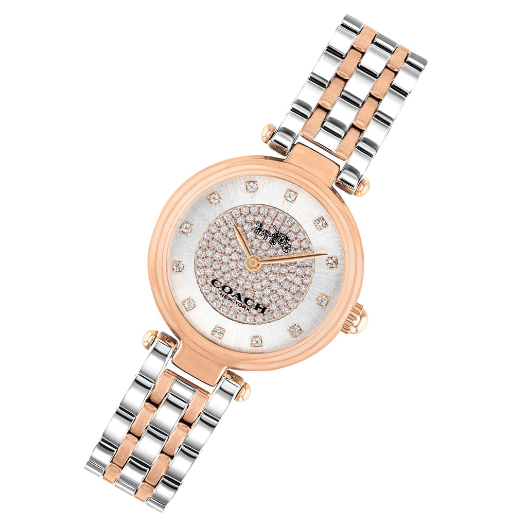 Coach Park Silver Dial Two Tone Steel Strap Watch for Women - 14503642 Buy Now By Coach