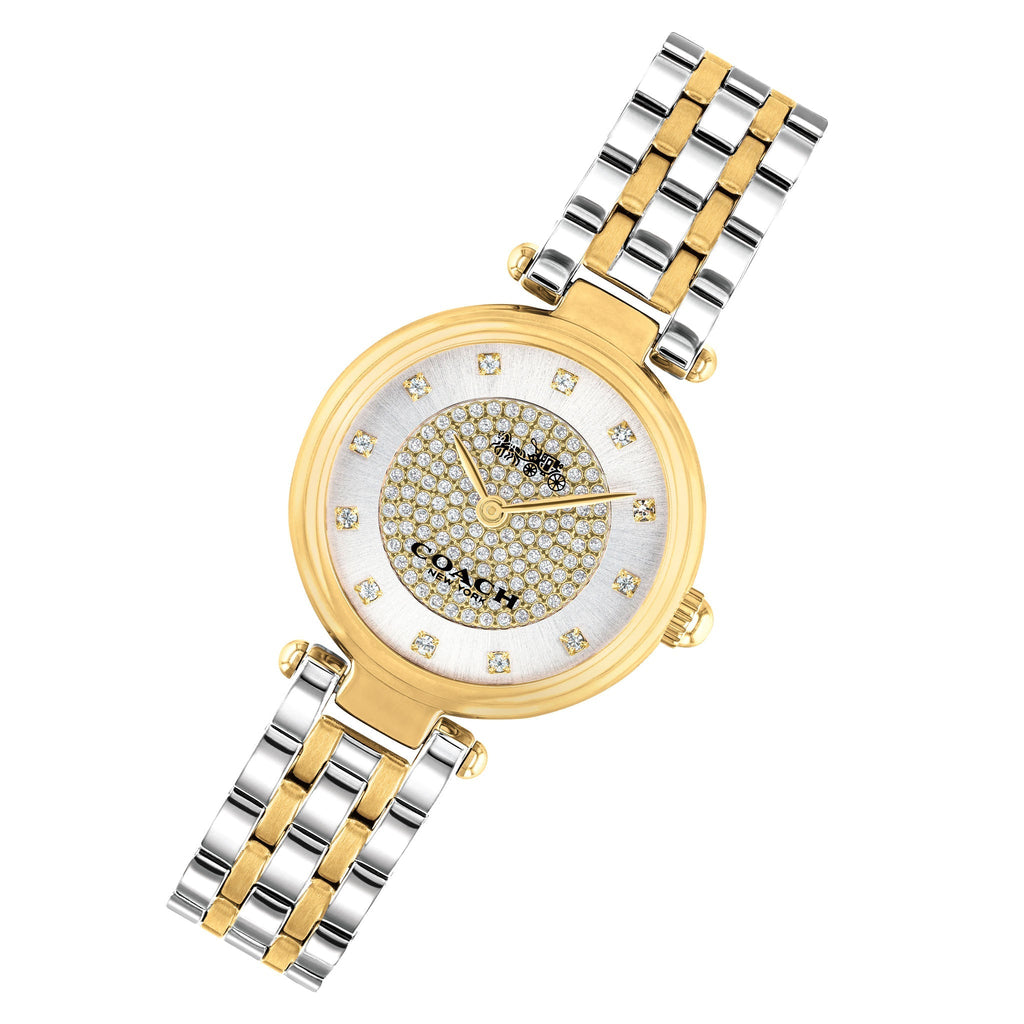 Coach Park Silver Dial Two Tone Steel Strap Watch for Women - 14503643 Buy Now By Coach