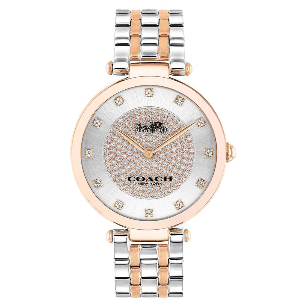 Coach Park Silver Dial Two Tone Steel Strap Watch for Women - 14503644 Buy Now By Coach