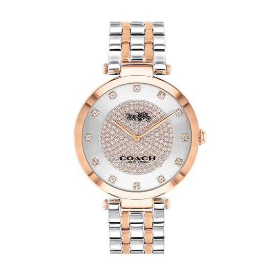 Coach Park Silver Dial Two Tone Steel Strap Watch for Women - 14503642 Buy Now By Coach