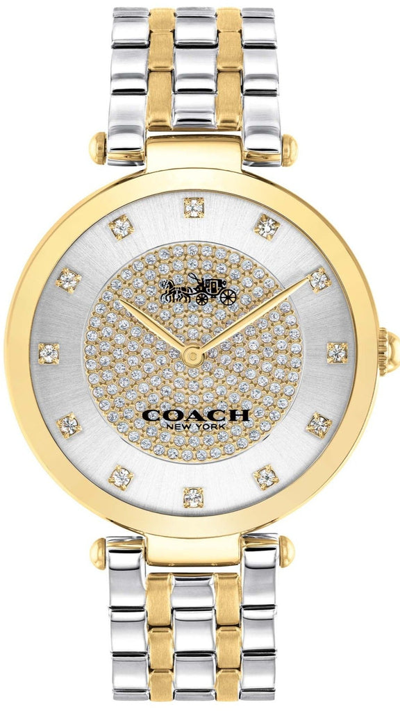 Coach Park Silver Dial Two Tone Steel Strap Watch for Women - 14503645 Buy Now By Coach