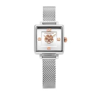 Coach Cass White Dial Silver Mesh Bracelet Watch for Women - 14503697 Buy Now By Coach