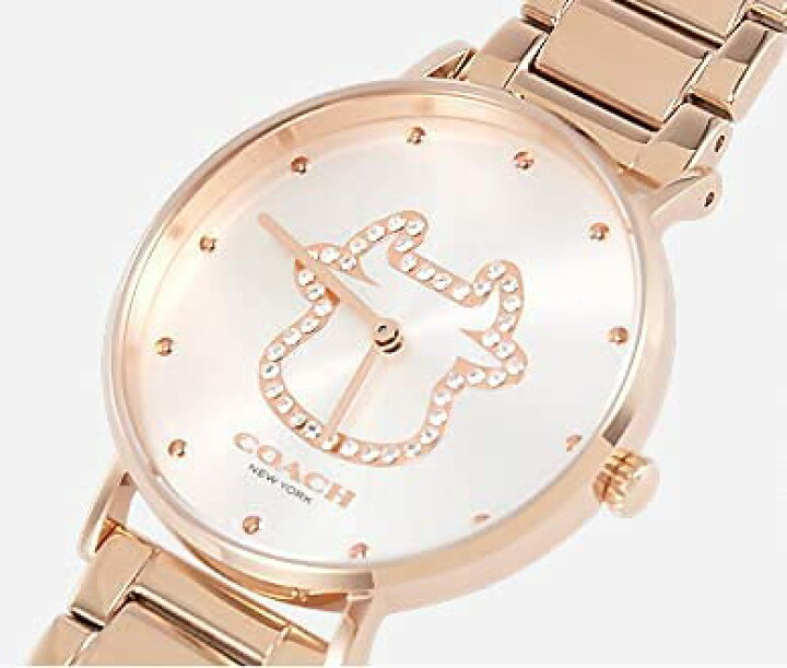 Coach Perry White Dial Rose Gold Steel Strap Watch for Women - 14503708 Buy Now By Coach