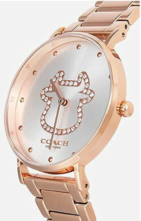Coach Perry White Dial Rose Gold Steel Strap Watch for Women - 14503708 Buy Now By Coach