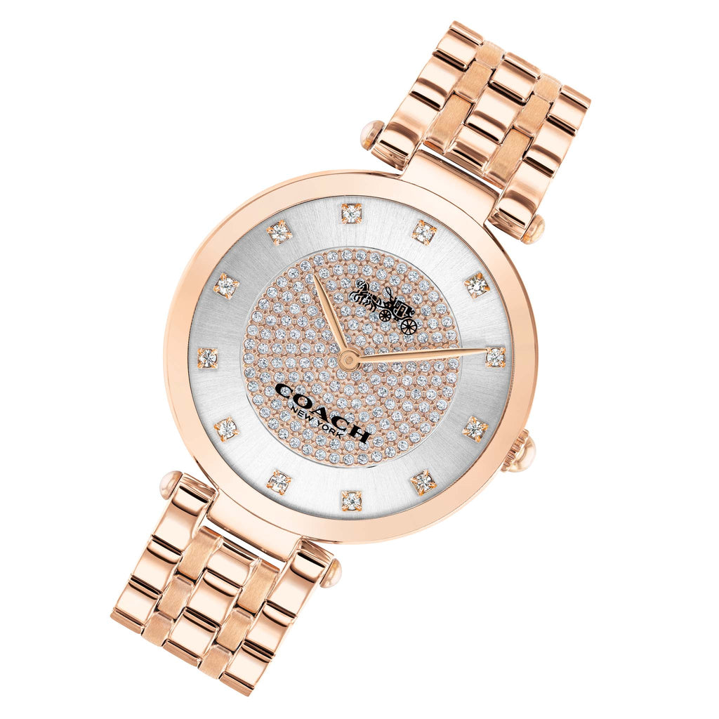 Coach Park Silver Dial Rose Gold Steel Strap Watch for Women - 14503735 Buy Now By Coach