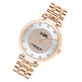 Coach Park Silver Dial Rose Gold Steel Strap Watch for Women - 14503735 Buy Now By Coach
