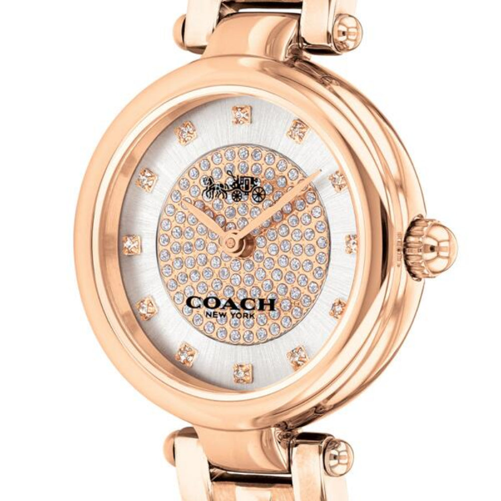 Coach Park Silver Dial Rose Gold Steel Strap Watch for Women - 14503736 Buy Now By Coach