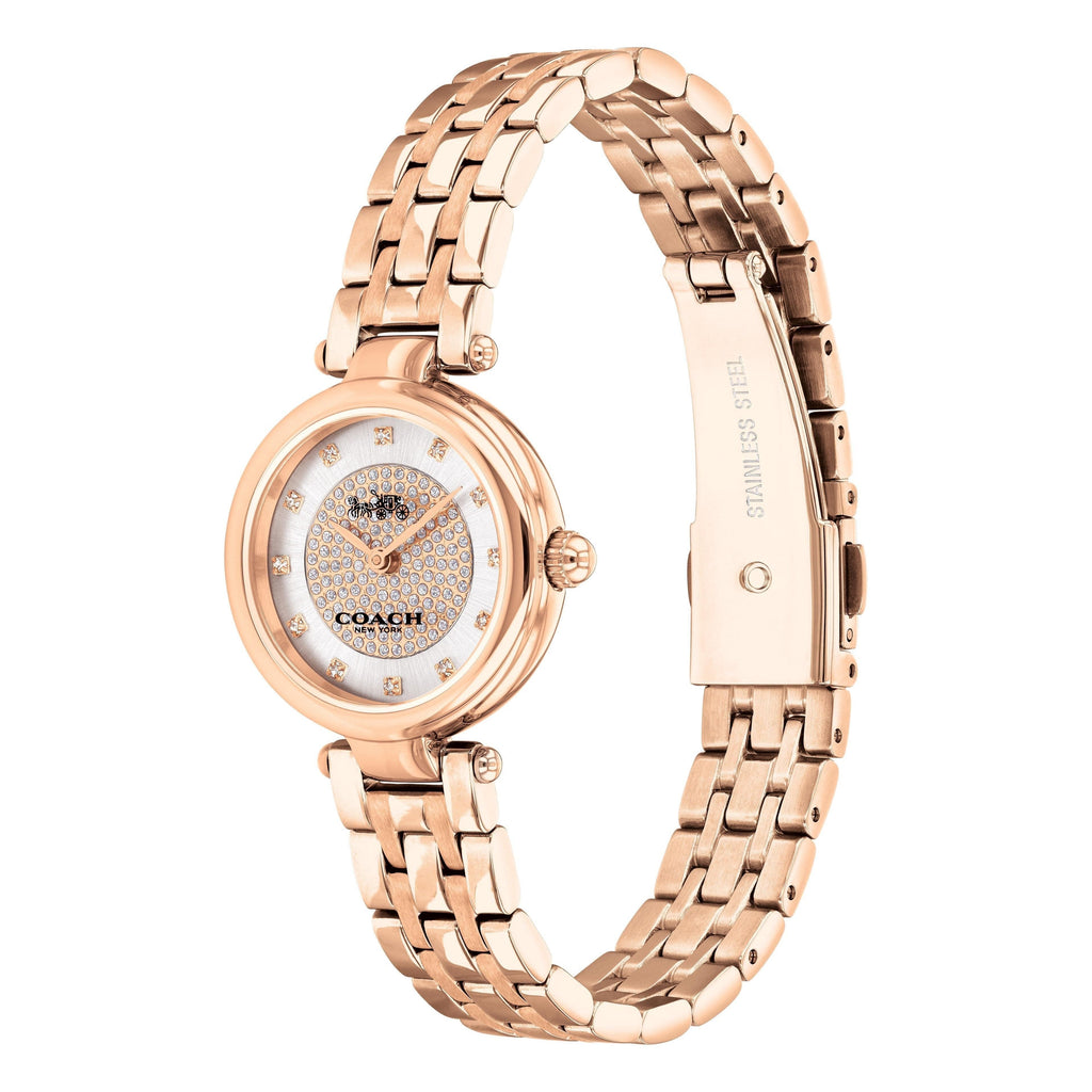 Coach Park Silver Dial Rose Gold Steel Strap Watch for Women - 14503736 Buy Now By Coach