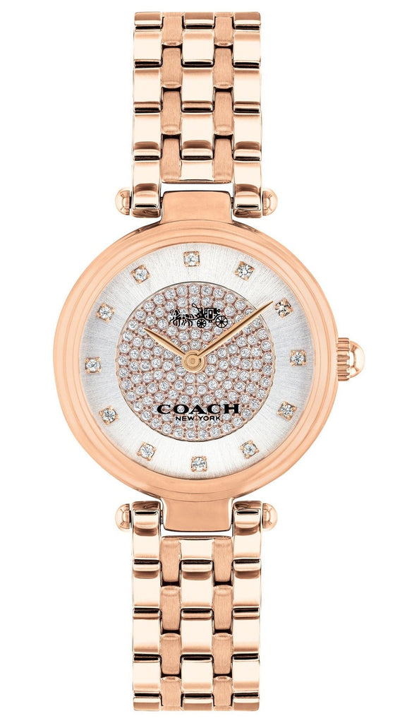Coach Park Silver Dial Rose Gold Steel Strap Watch for Women - 14503735 Buy Now By Coach