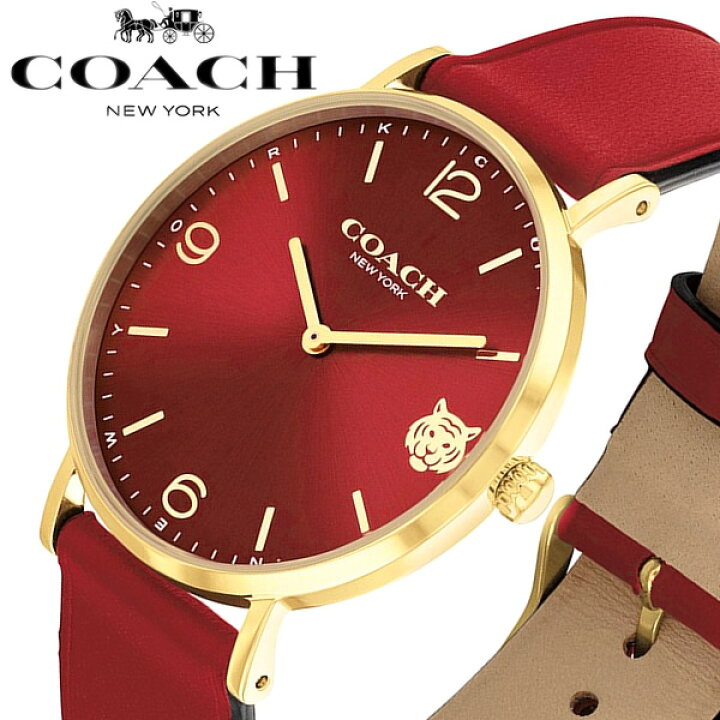 Coach Perry Red Dial Red Leather Strap Watch for Women - 14503867 Buy Now By Coach