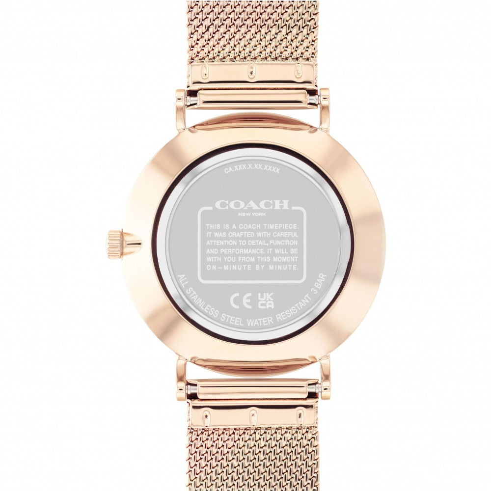 Coach Perry White Rose Gold Mesh Bracelet Watch for Women - 14503126 Buy Now By Coach