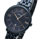 Fossil Jacqueline Blue Dial Blue Steel Strap Watch for Women - ES4094 Buy Now By Fossil