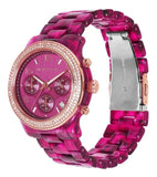 Michael Kors Runway Chronograph Red Dial Red Steel Strap Watch for Women - MK7425 Buy Now By Michael Kors