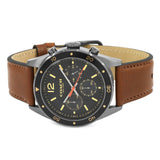 Coach Sullivan Chronograph Black Dial Brown Leather Strap Watch for Men - 14602070 Buy Now By Coach