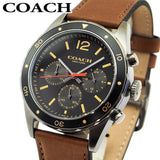 Coach Sullivan Chronograph Black Dial Brown Leather Strap Watch for Men - 14602070 Buy Now By Coach