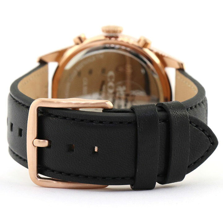 Coach Sullivan Chronograph Black Dial Black Leather Strap Watch for Men - 14602087 Buy Now By Coach