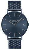Coach Charles Blue Dial Blue Mesh Bracelet Watch for Men - 14602146 Buy Now By Coach