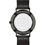 Coach Charles Black Dial Black Mesh Bracelet Watch for Men - 14602148 Buy Now By Coach