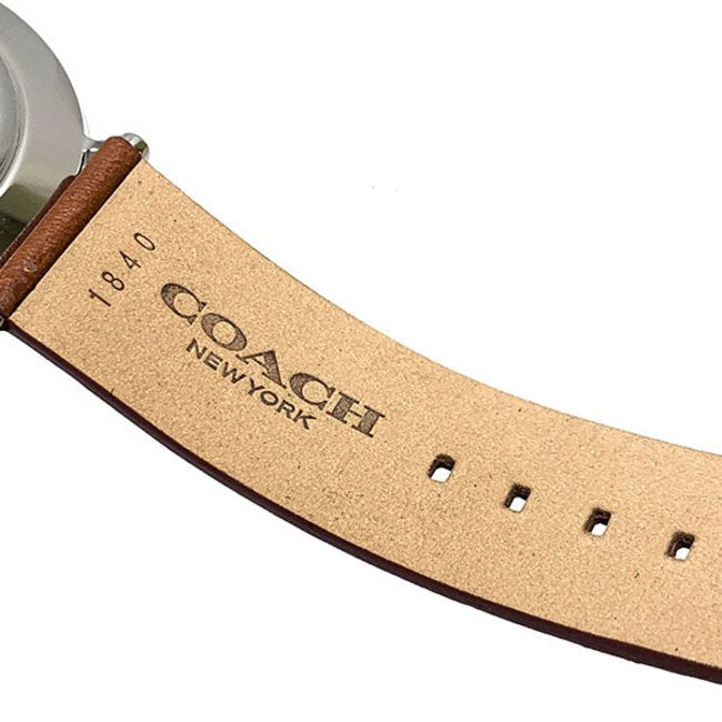 Coach Charles Silver Dial Brown Leather Strap Watch for Men - 14602152 Buy Now By Coach