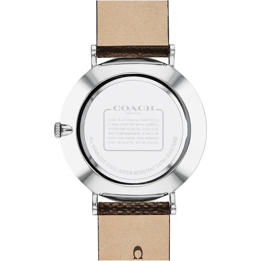 Coach Charles Black Dial Brown Leather Strap Watch for Women - 14602156 Buy Now By Coach