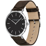 Coach Charles Black Dial Brown Leather Strap Watch for Women - 14602156 Buy Now By Coach