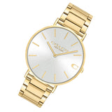 Coach Charles Silver Dial Gold Steel Strap Watch for Men - 14602430 Buy Now By Coach