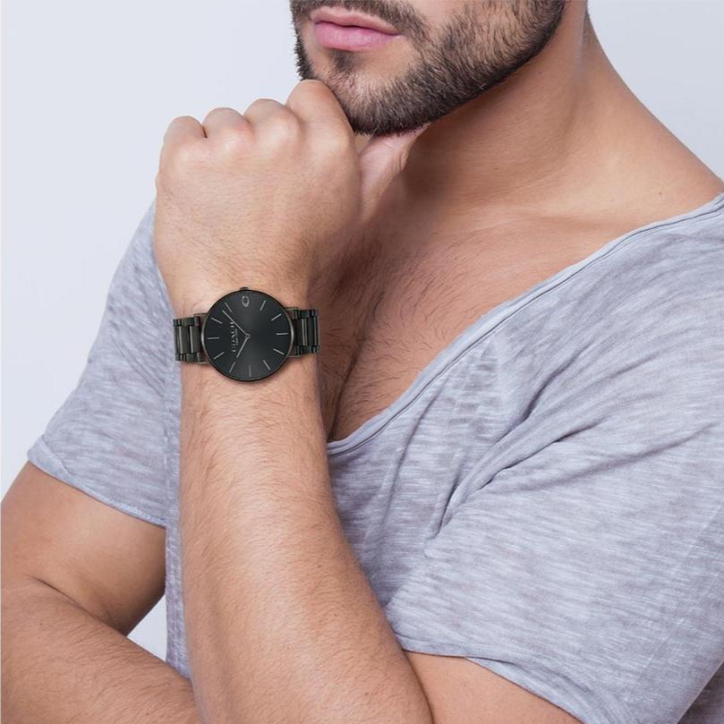 Coach Charles Black Dial Black Steel Strap Watch for Men - 14602431 Buy Now By Coach