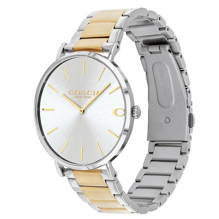 Coach Perry Silver Dial Two Tone Steel Strap Watch for Women - 14503347 Buy Now By Coach