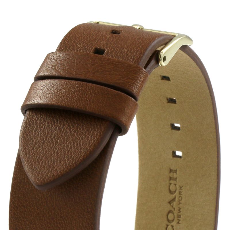 Coach Charles Gold Dial Brown Leather Strap Watch for Women - 14602433 Buy Now By Coach