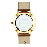 Coach Charles Green Dial Brown Leather Strap Watch for Men - 14602435 Buy Now By Coach