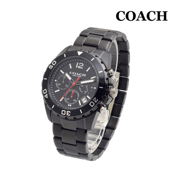 Coach Kent Chronograph Black Dial Black Steel Strap Watch for Men - 14602554 Buy Now By Coach