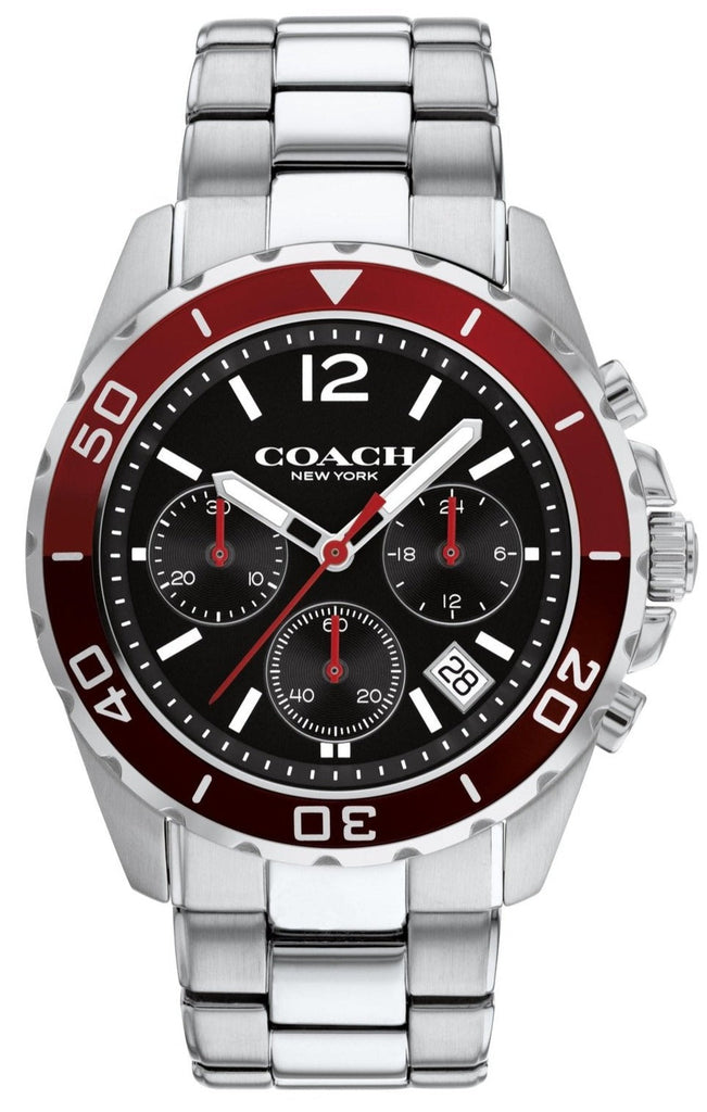 Coach Kent Black Dial Silver Steel Strap Watch for Men - 14602556 Buy Now By Coach